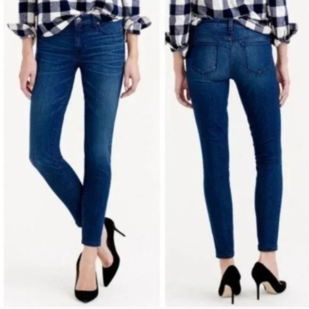 J.Crew Womens Toothpick Skinny Ankle Jeans Size 26 Medium Wash Stretch